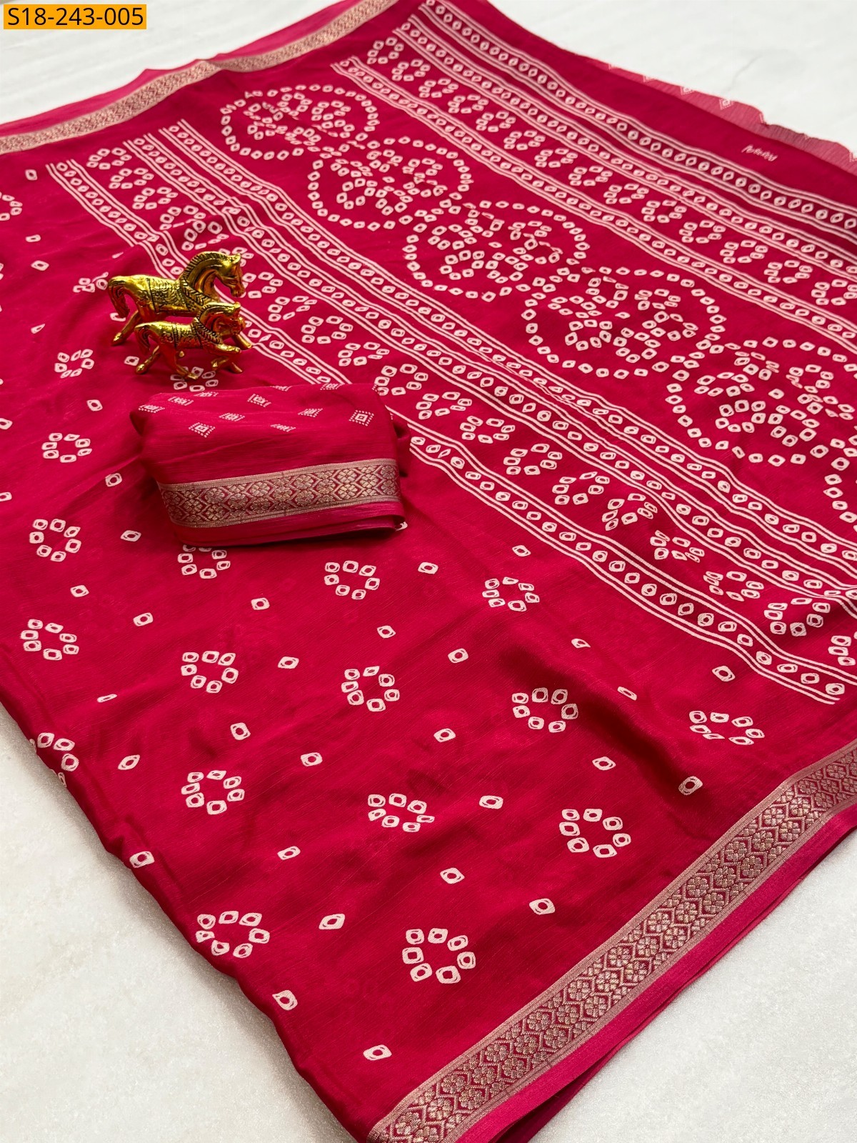 Pink Fancy Chinnon Silk Saree