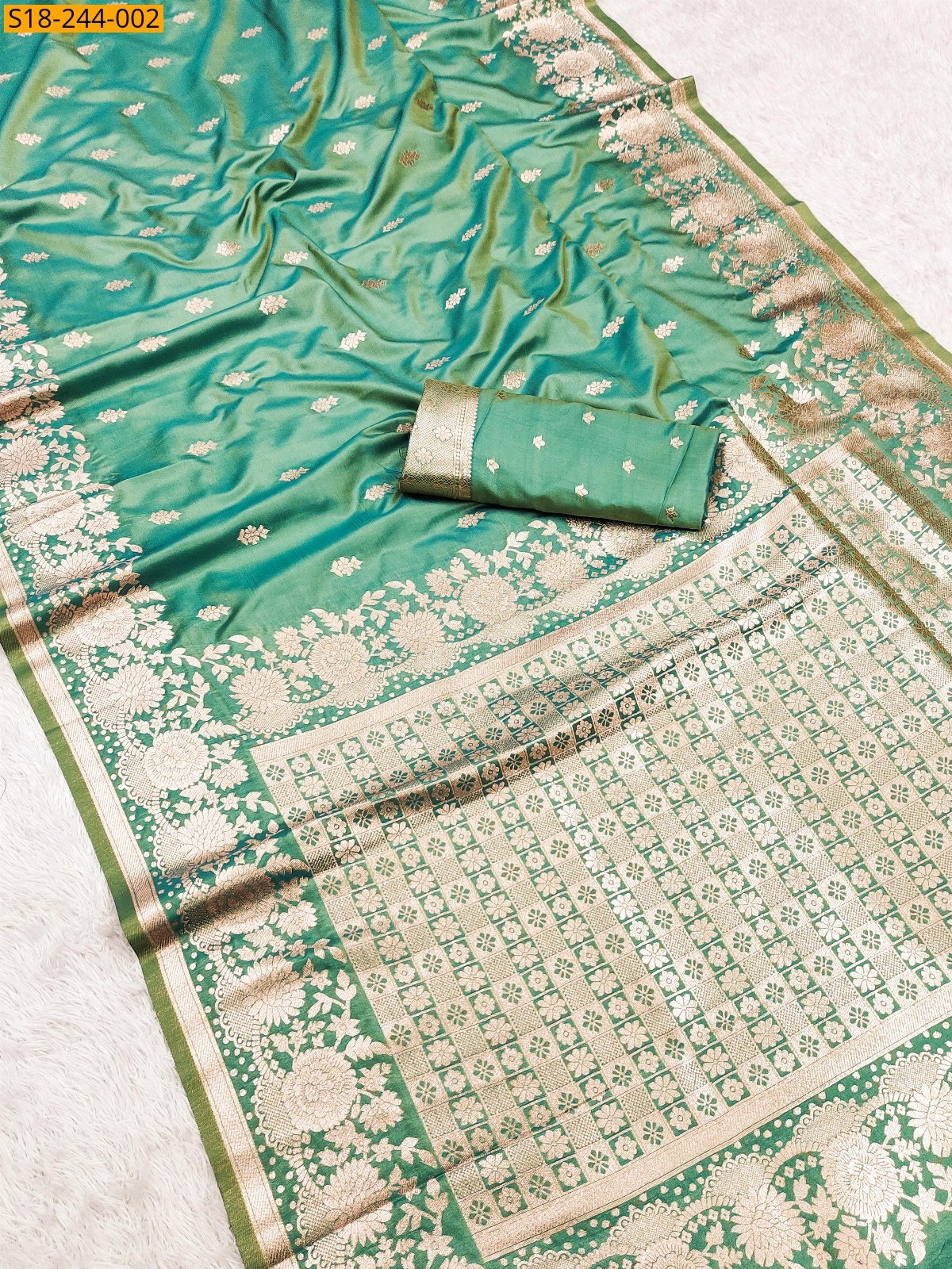 Green Soft And pure Banarasi Fancy silk sarees