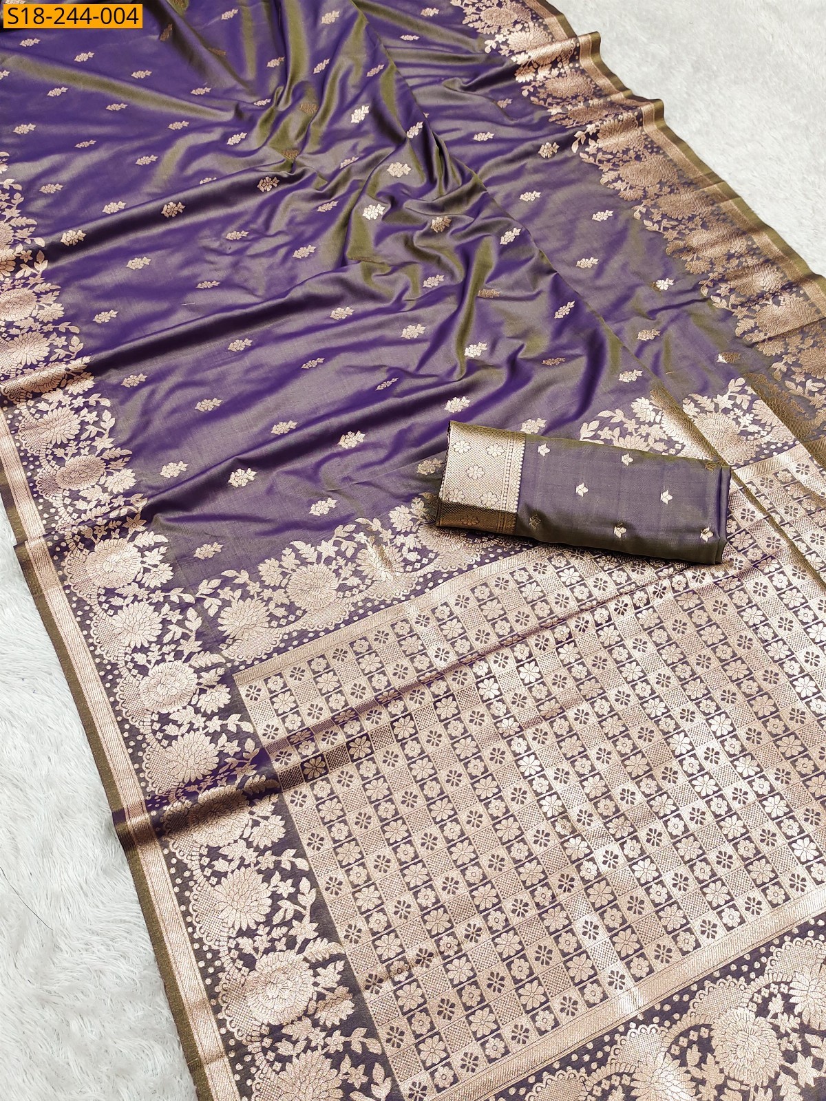 Brown Soft And pure Banarasi Fancy silk sarees