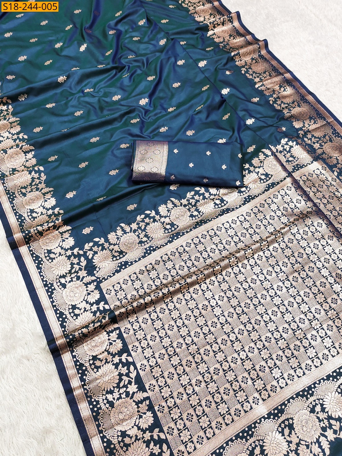 Blue Soft And pure Banarasi Fancy silk sarees