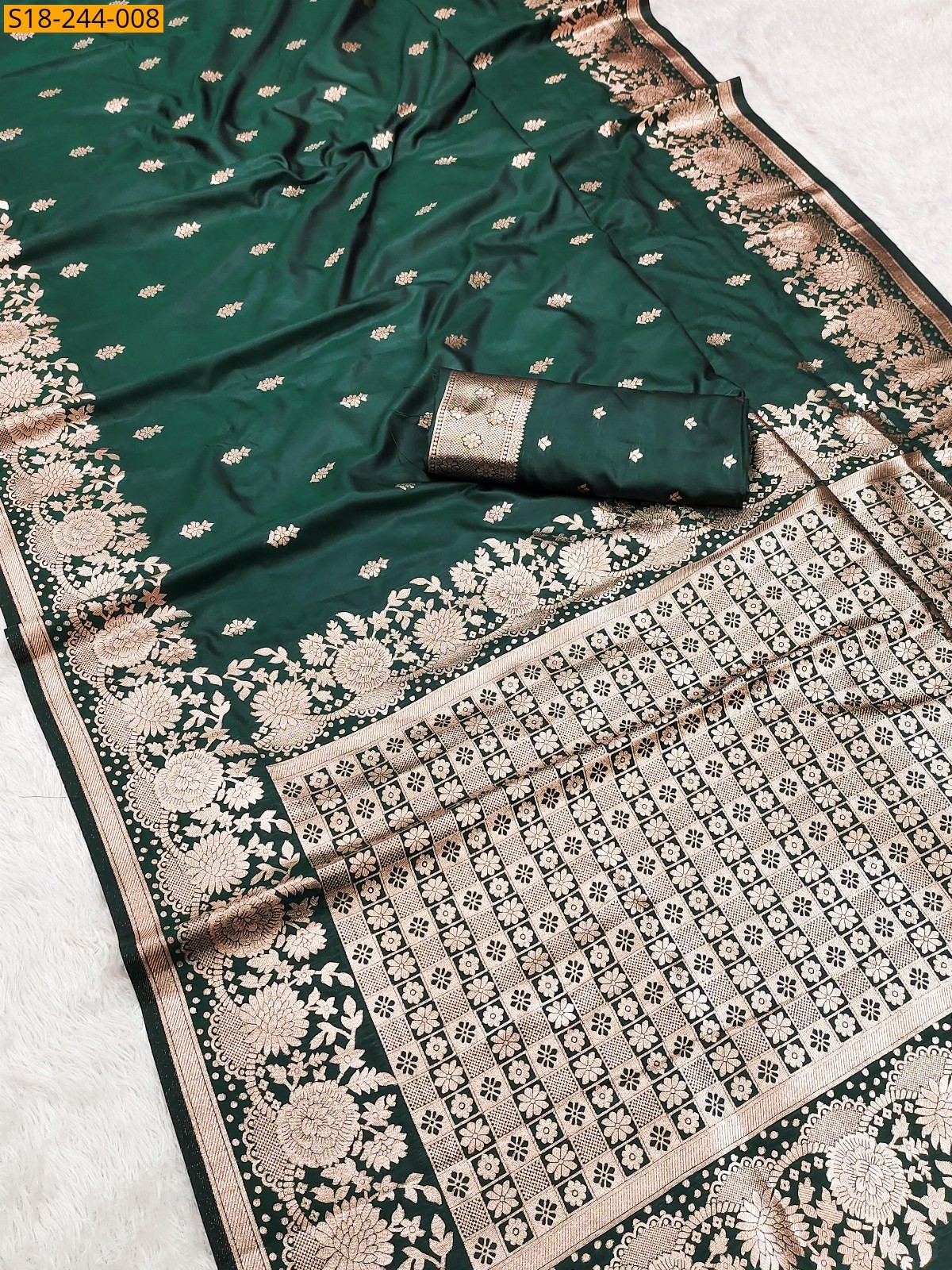 Green Soft And pure Banarasi Fancy silk sarees