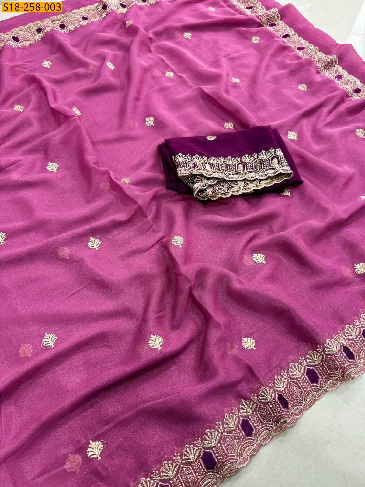 Fancy Star Georgette Saree