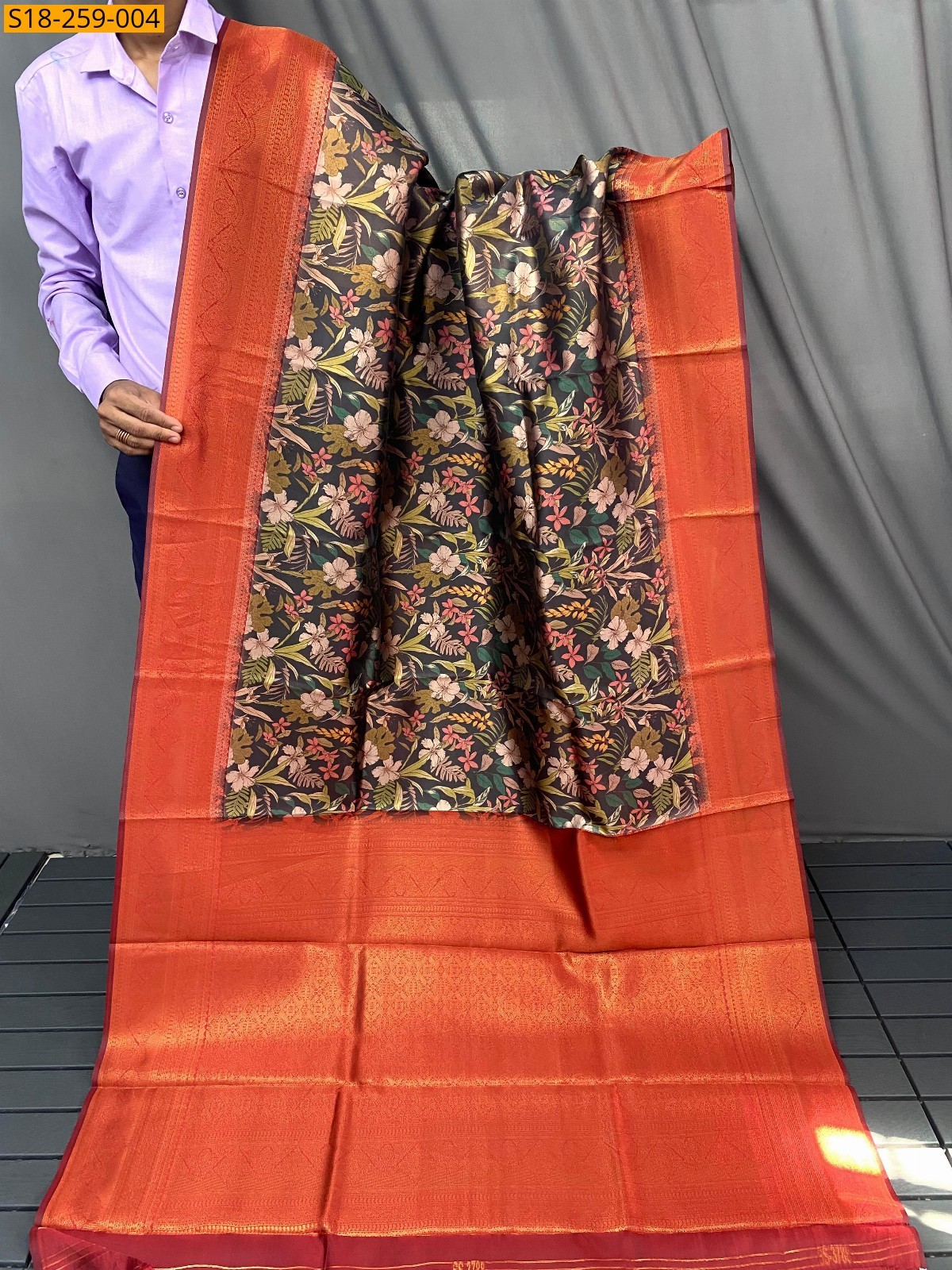 Multi Kanchi pattu silk saree