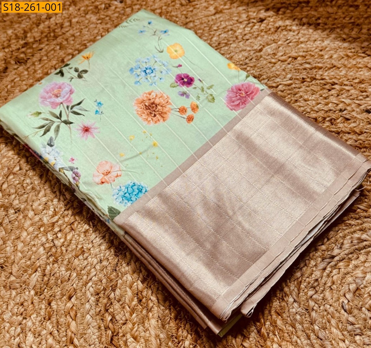 Green Fancy kotha zari silk sarees