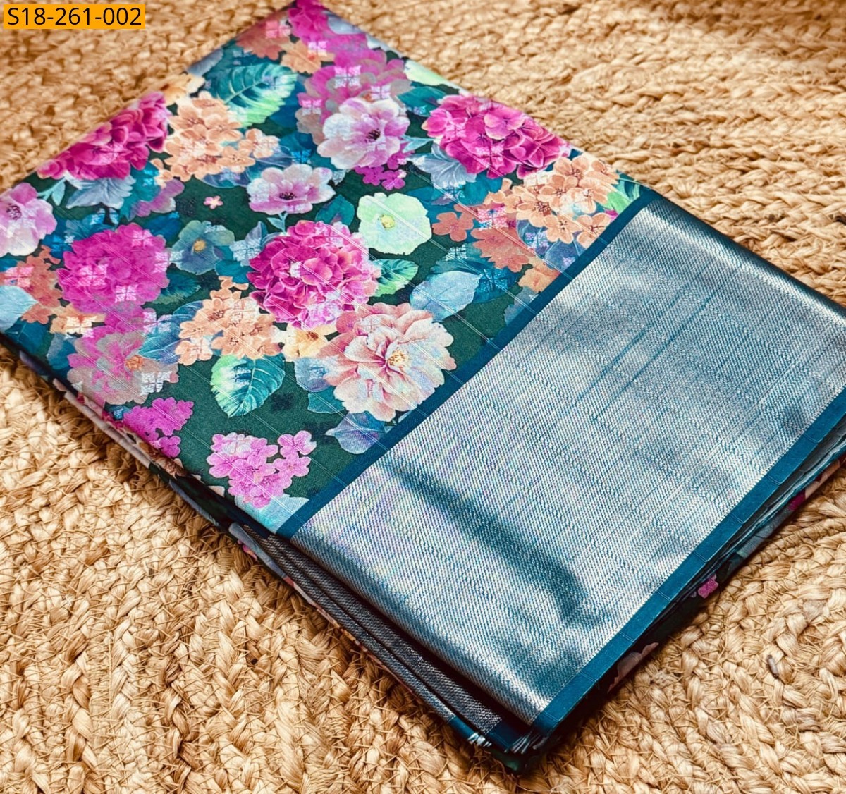 Blue Fancy kotha zari silk sarees