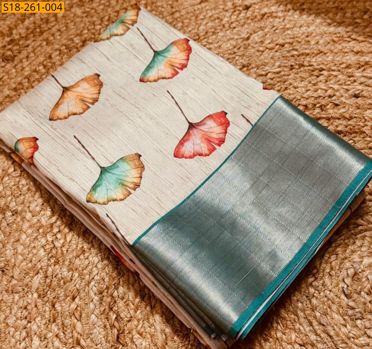 Half white Fancy kotha zari silk sarees