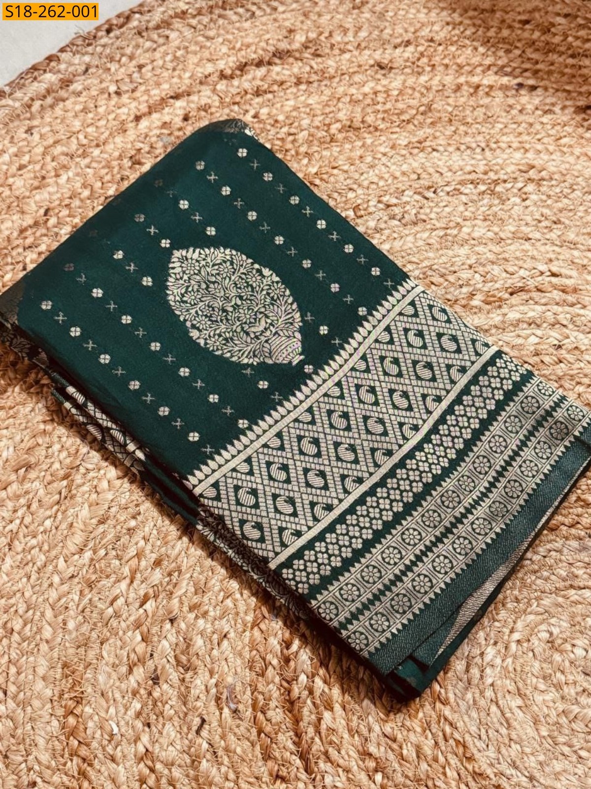 Green Mysore brocade silk sarees