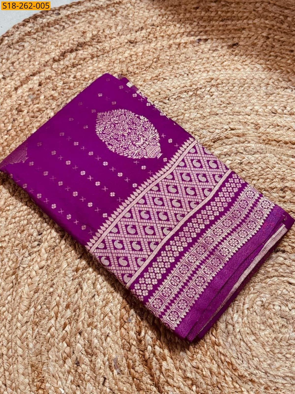 Purple Mysore brocade silk sarees