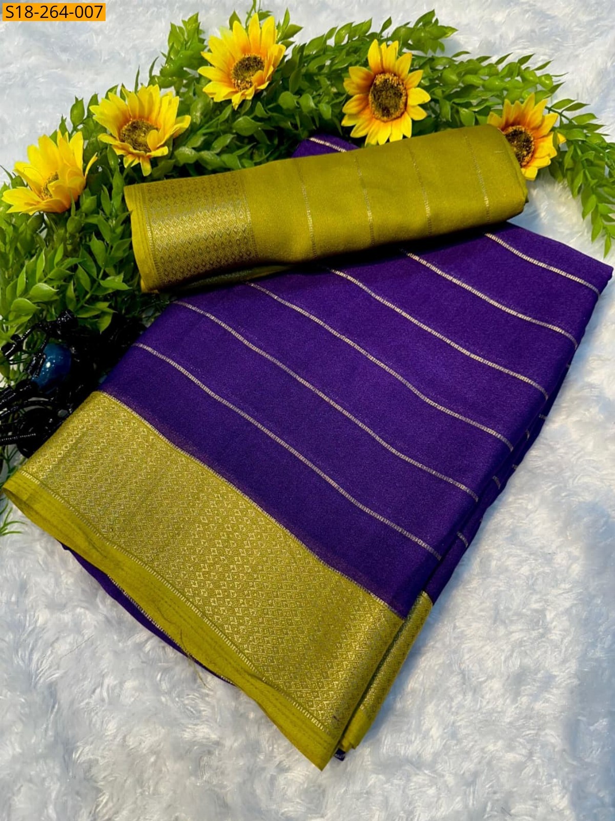 Violet Fancy mysore silk sarees 