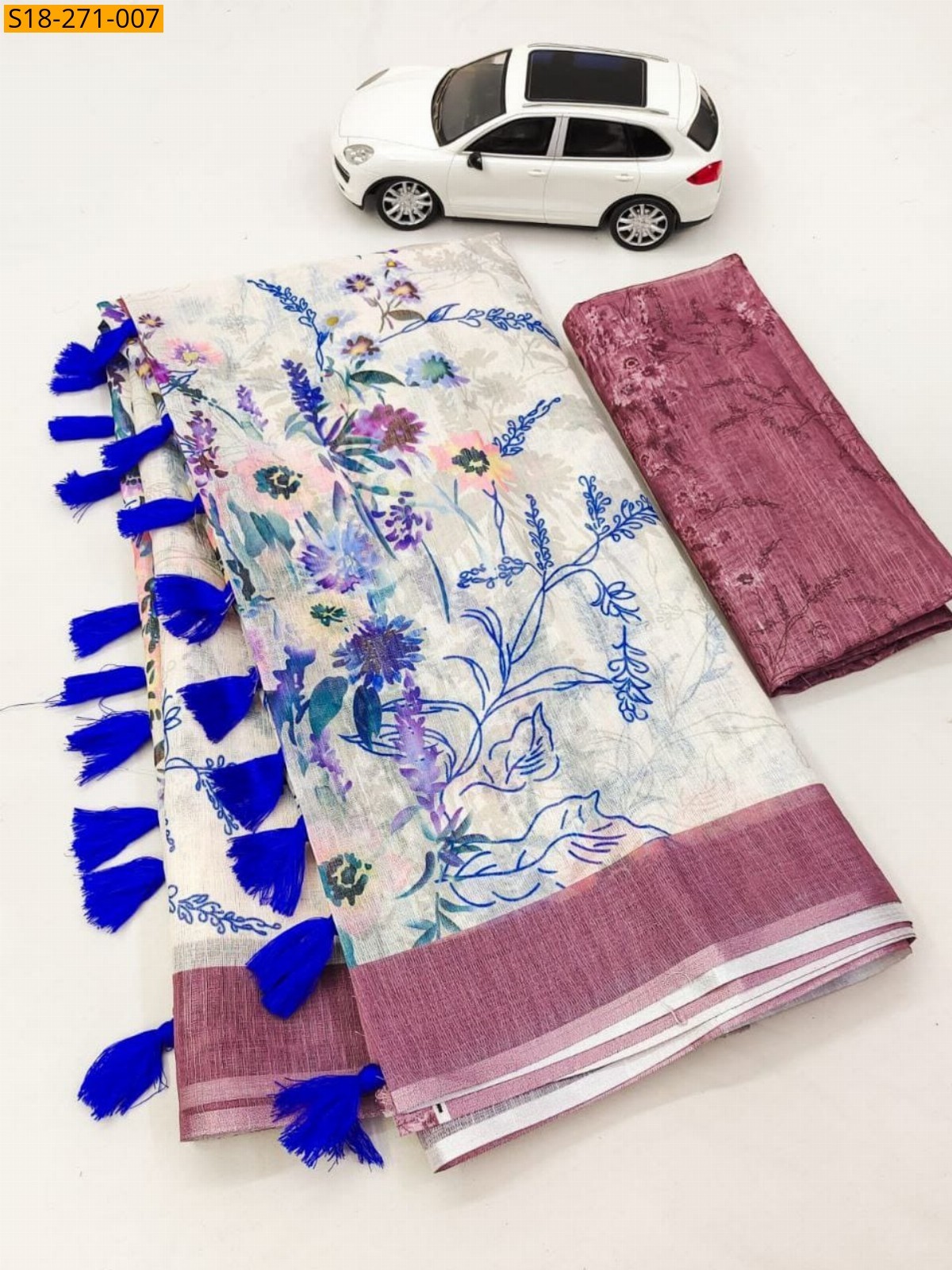 Fancy Linen sarees