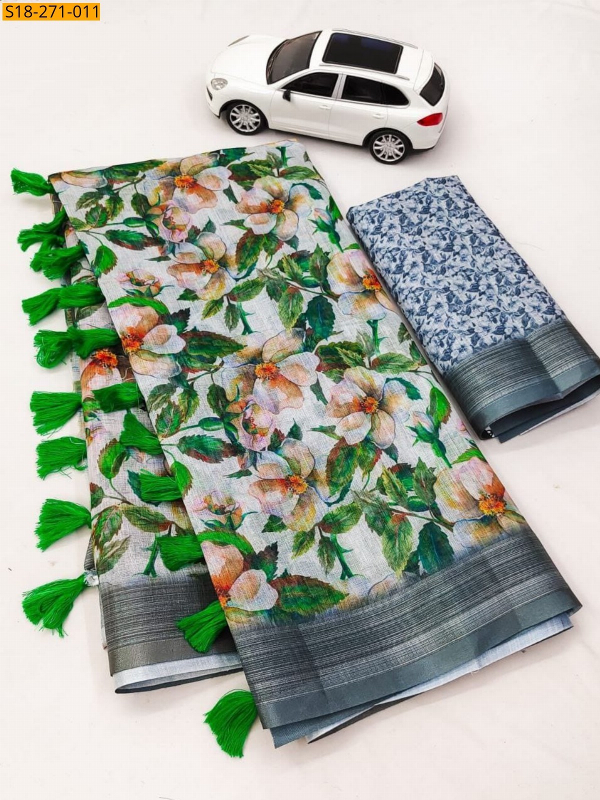 Fancy Linen sarees