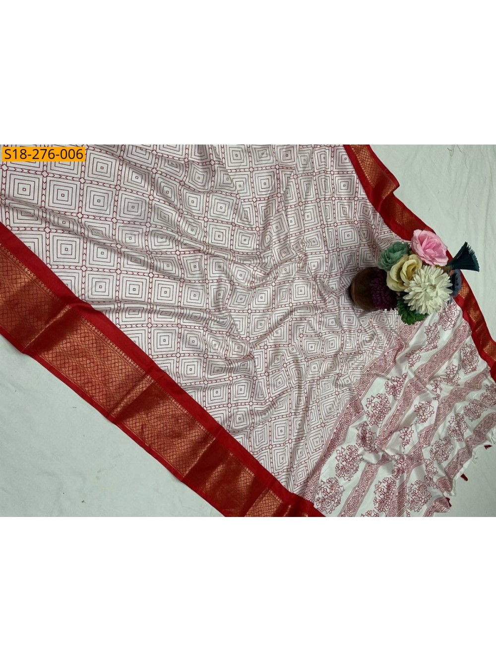 Fancy dola silk saree
