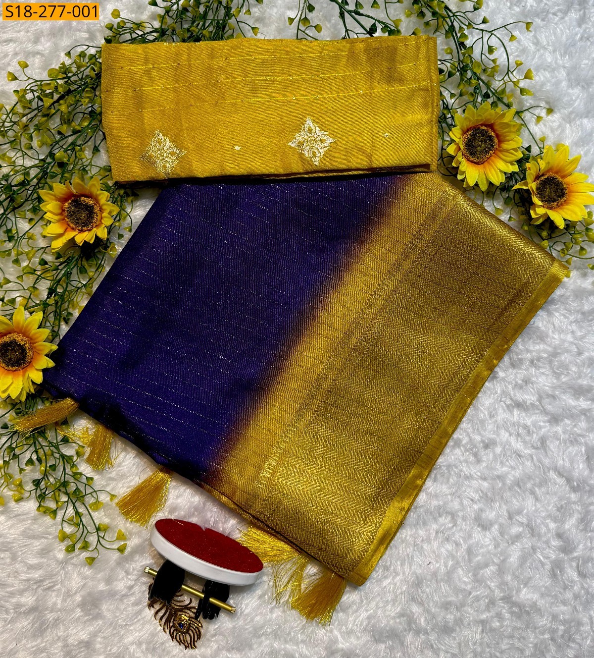 Violet Fancy dola silk saree