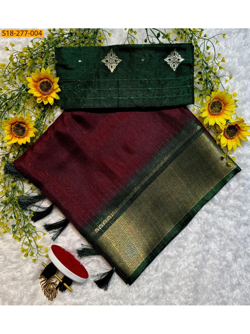 Fancy dola silk saree