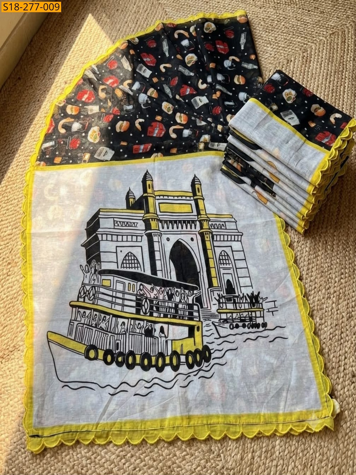 Multi Color Fancy Soft Chanderi Cotton Sarees