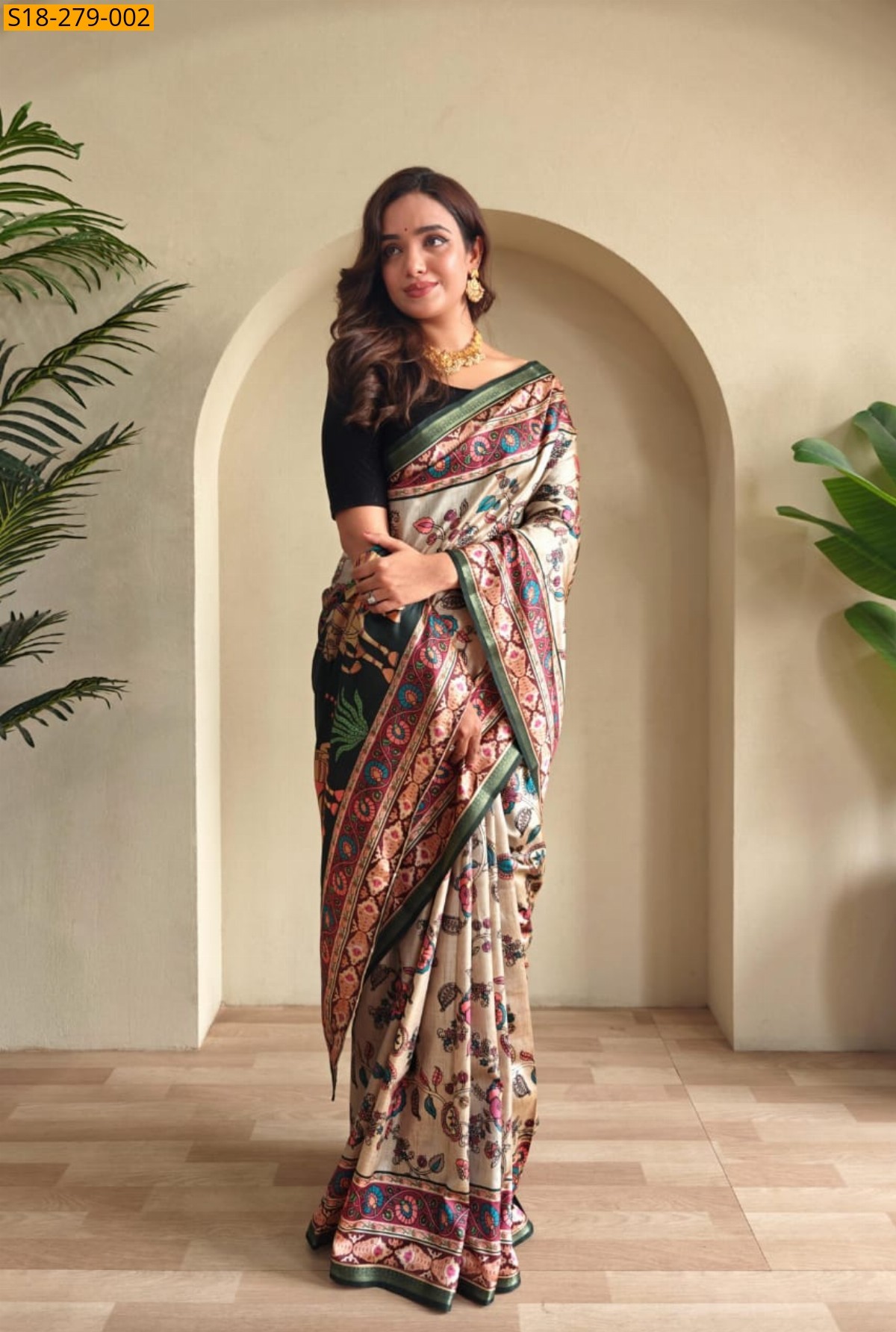 Multi colour Fancy silk saree