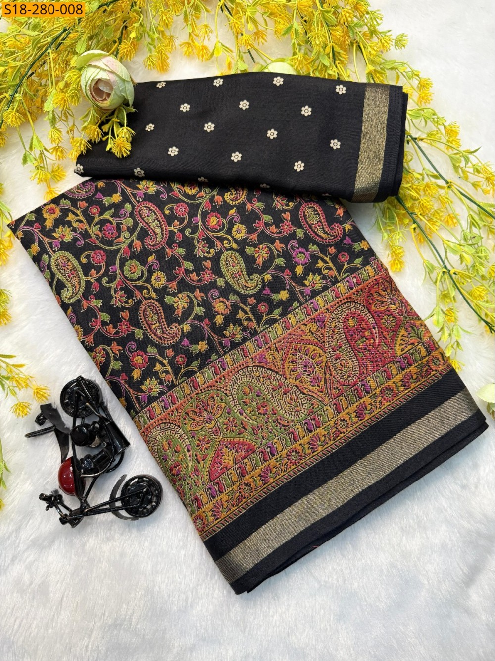 Fancy cotton printed saree