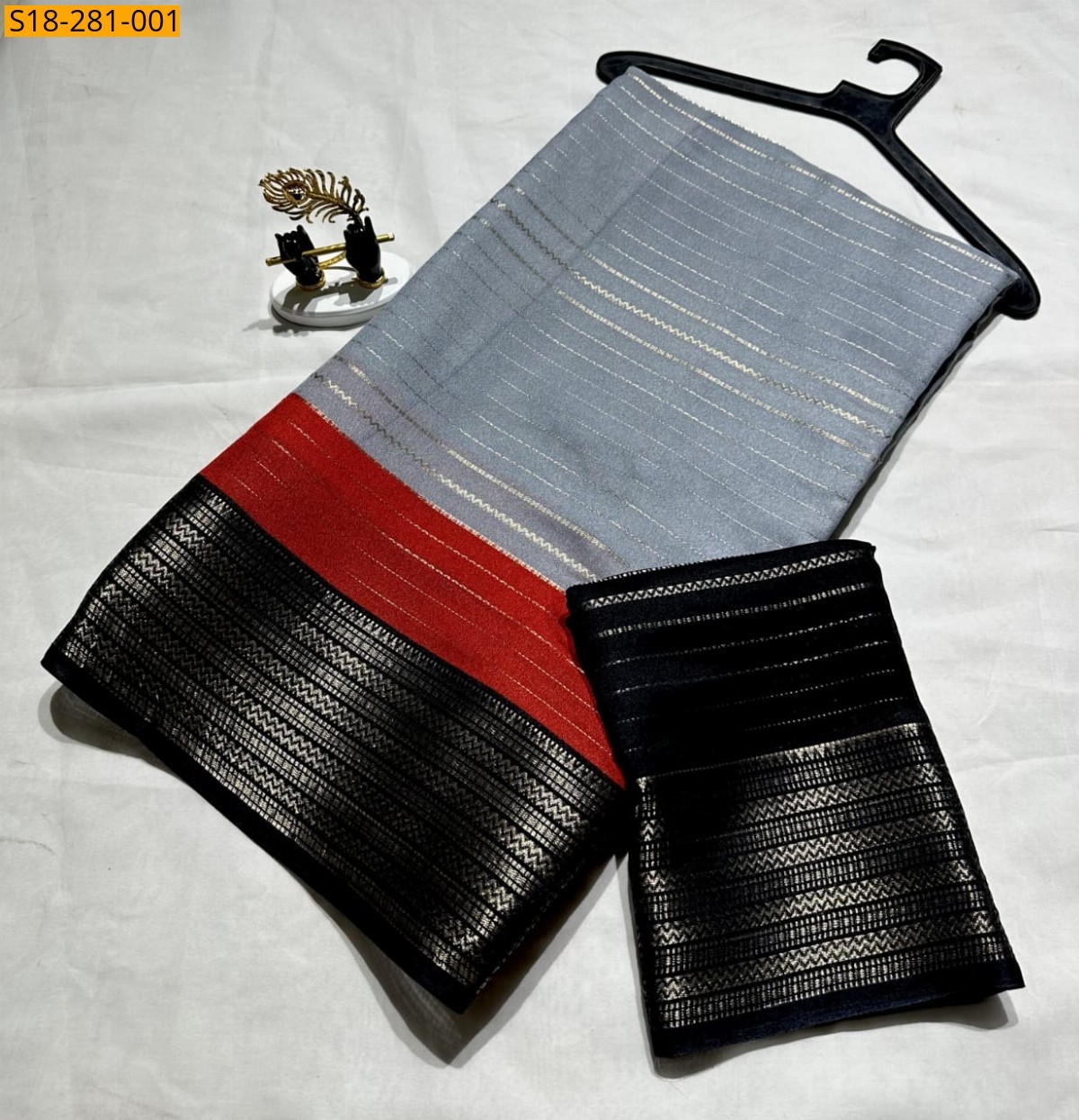Gray Fancy warm silk saree