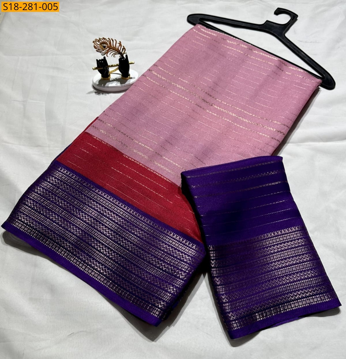 Peach Fancy warm silk saree
