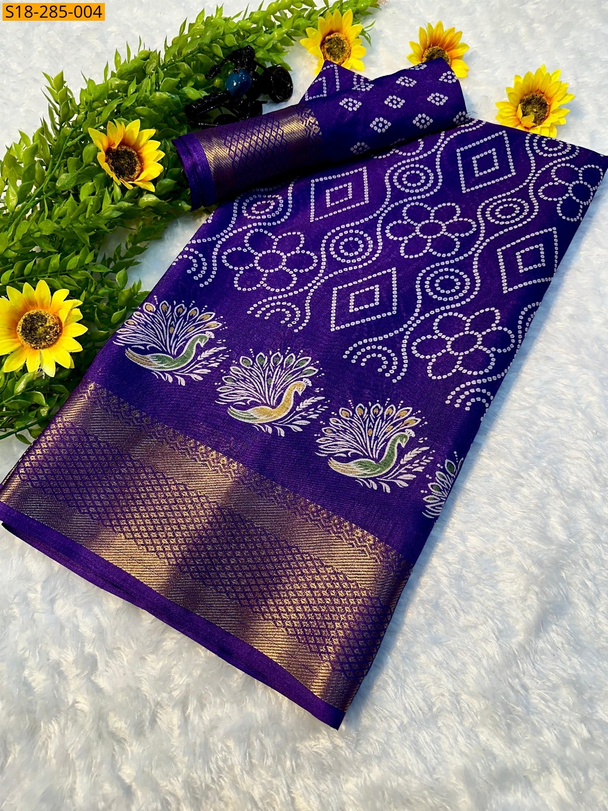 Violet Fancy dola silk saree