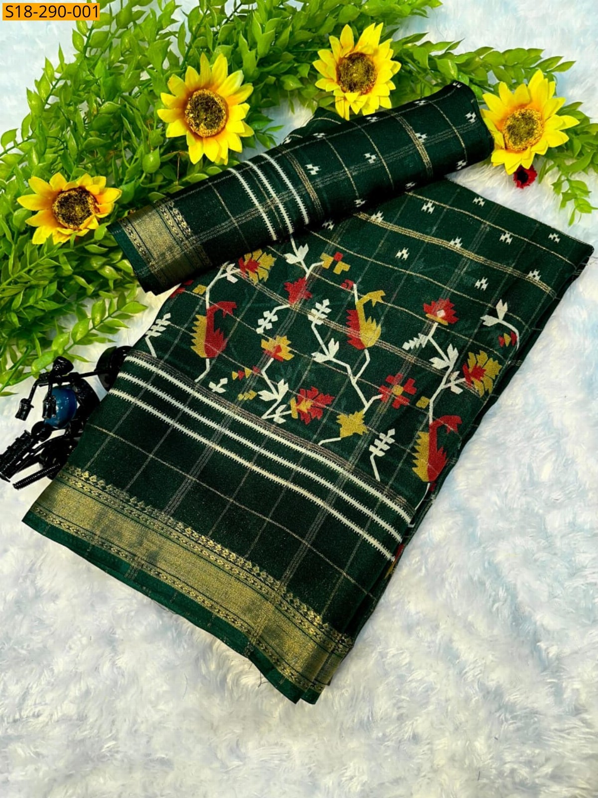 Green Fancy Mysore silk sarees