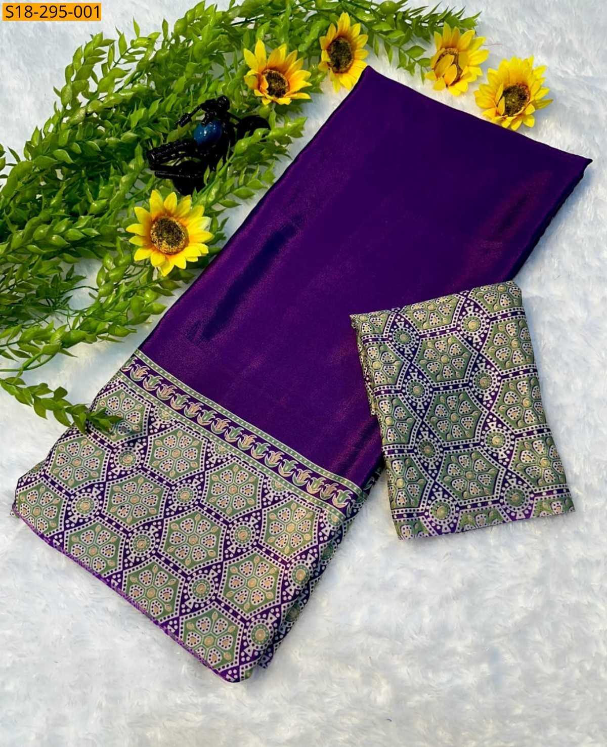 Violet Fancy gajji silk saree