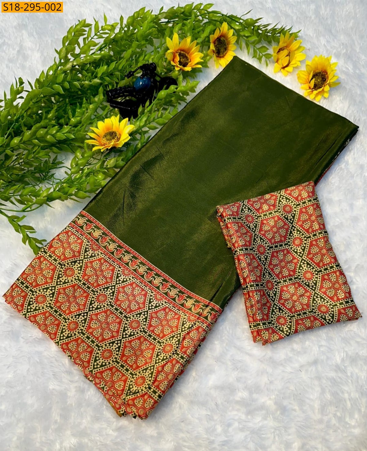 Green Fancy gajji silk saree