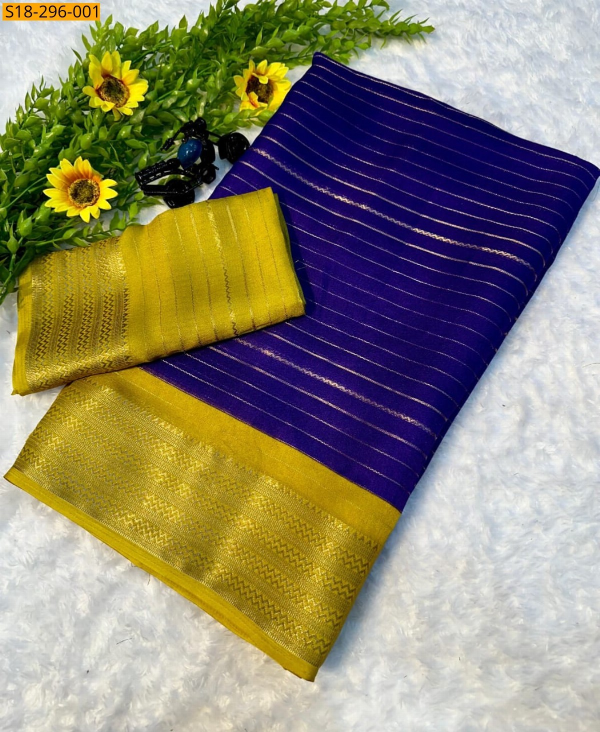 Violet Fancy mysore silk saree