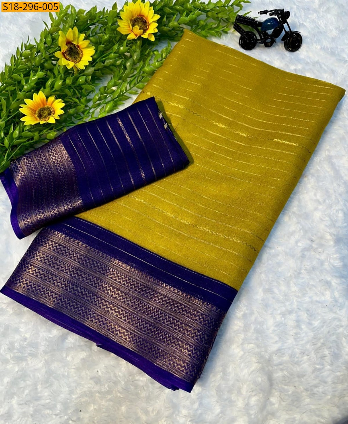 Green Fancy mysore silk saree