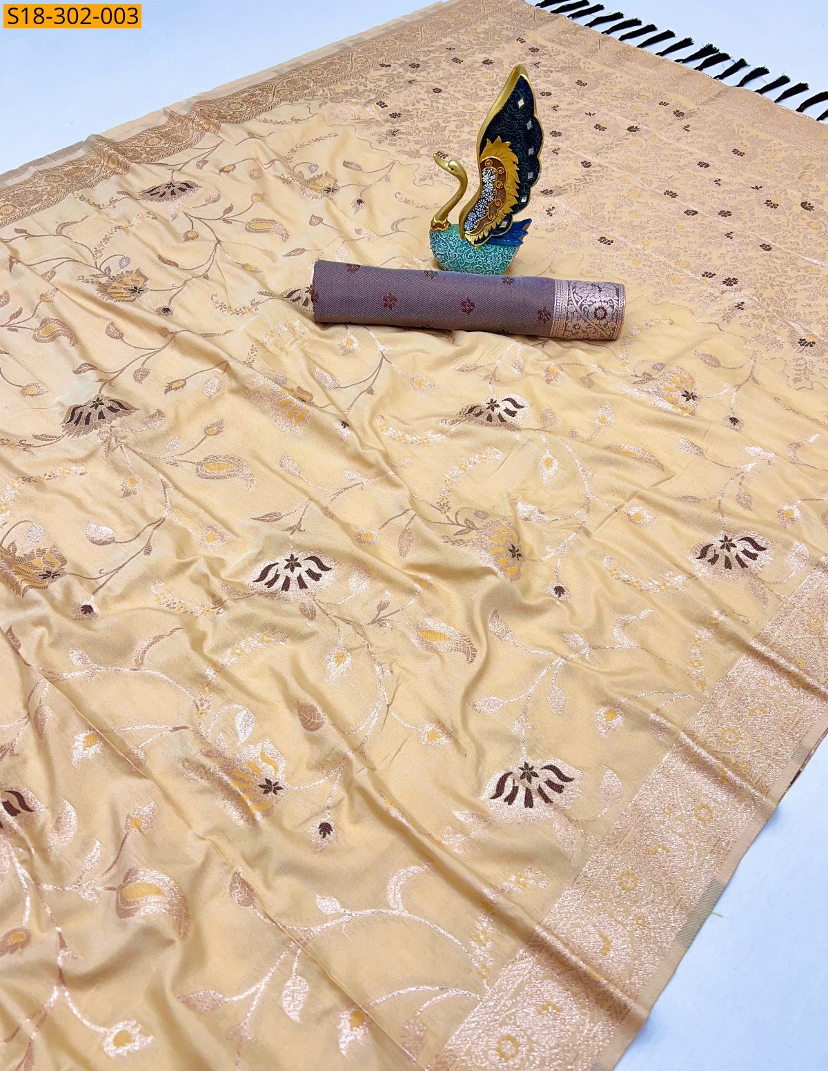 Yellow Fancy banarasi silk sarees