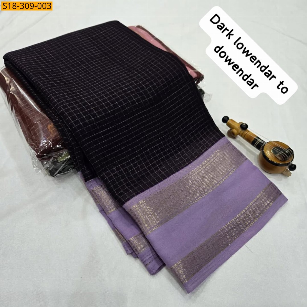 Black Fancy Mysore warm silk sarees