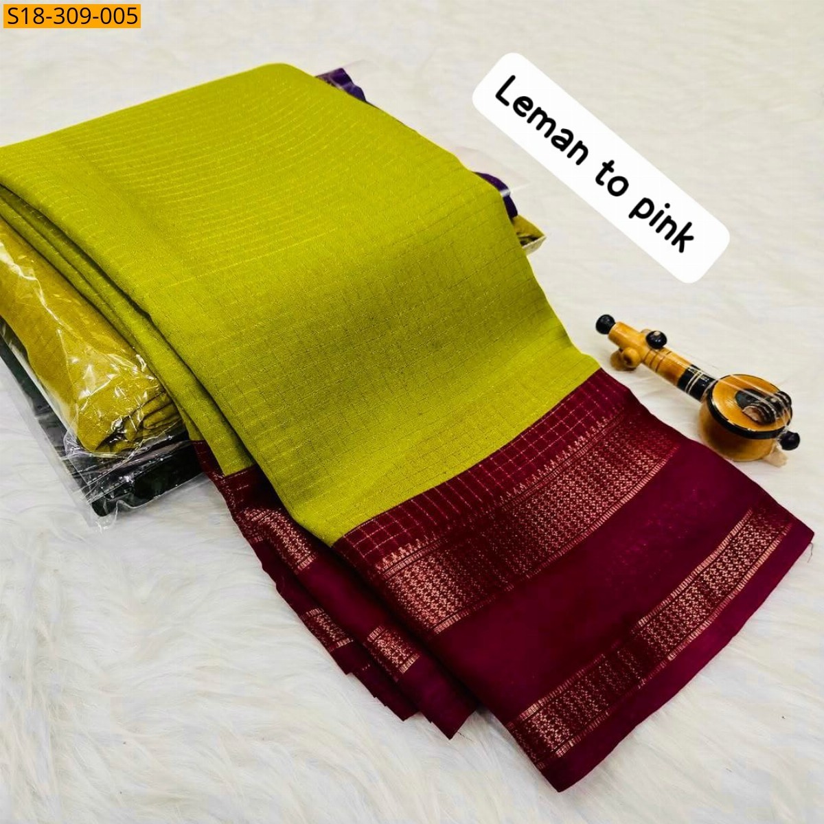 Green Fancy Mysore warm silk sarees