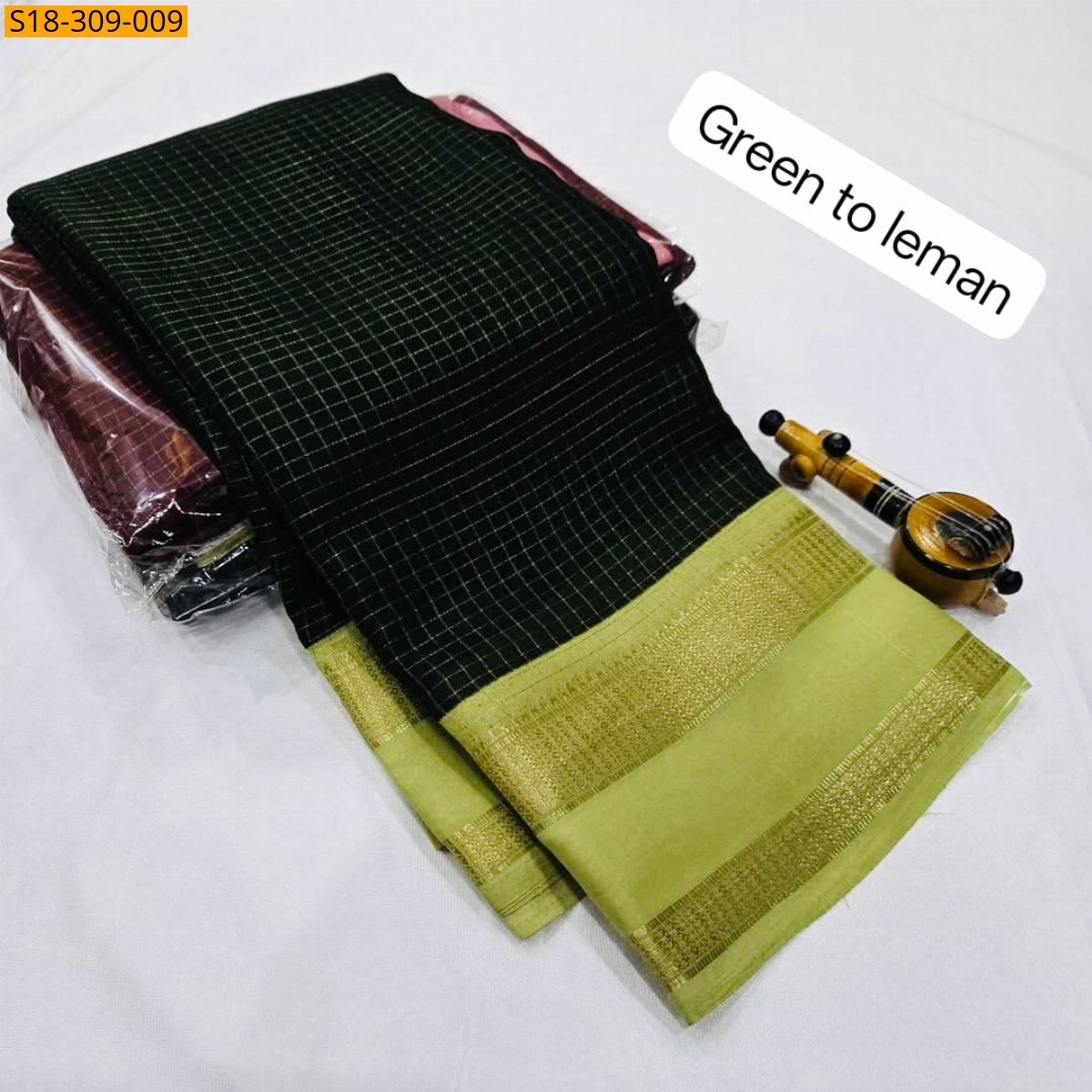 Green Fancy Mysore warm silk sarees