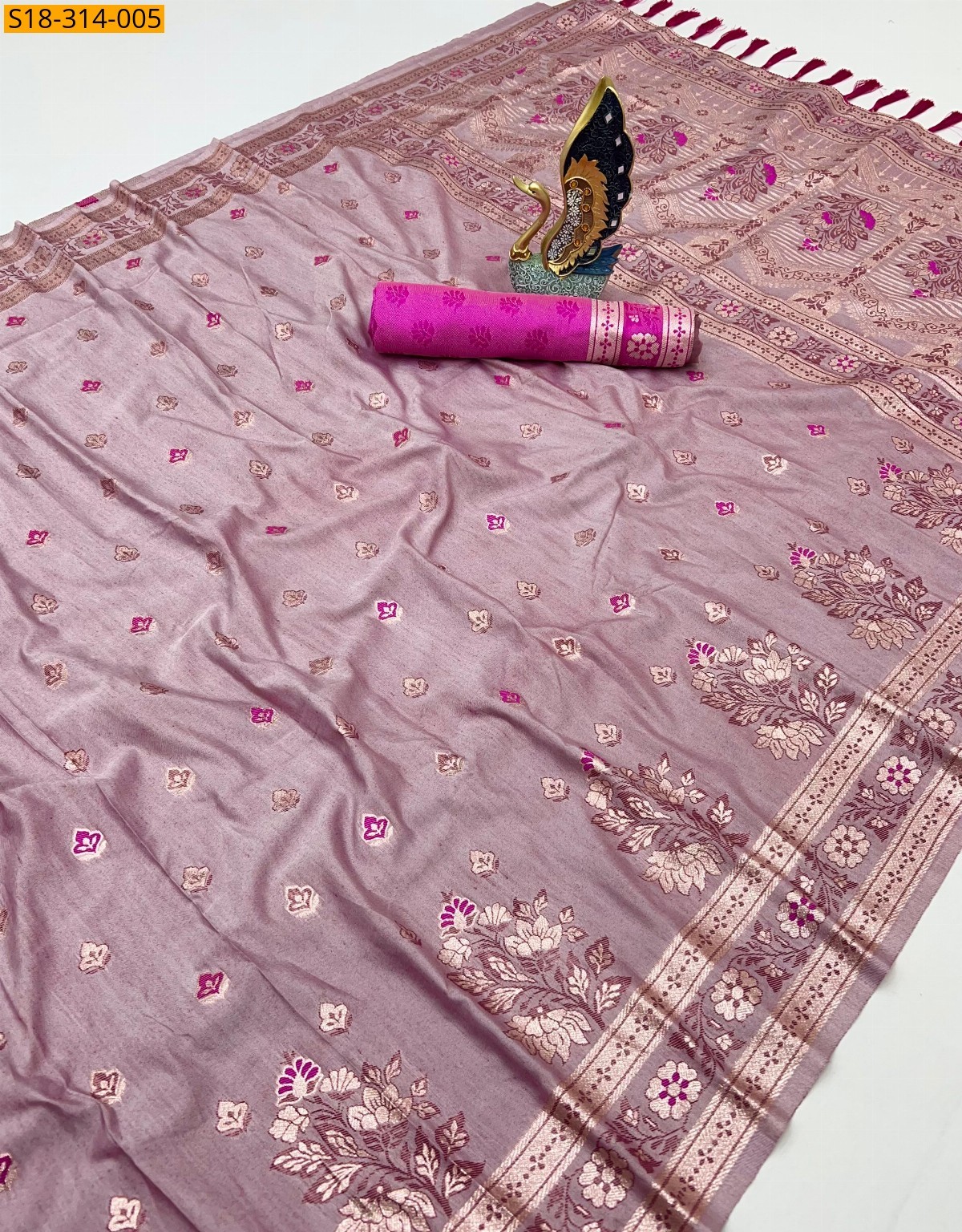 Brown Fancy kanjivuram silk sarees