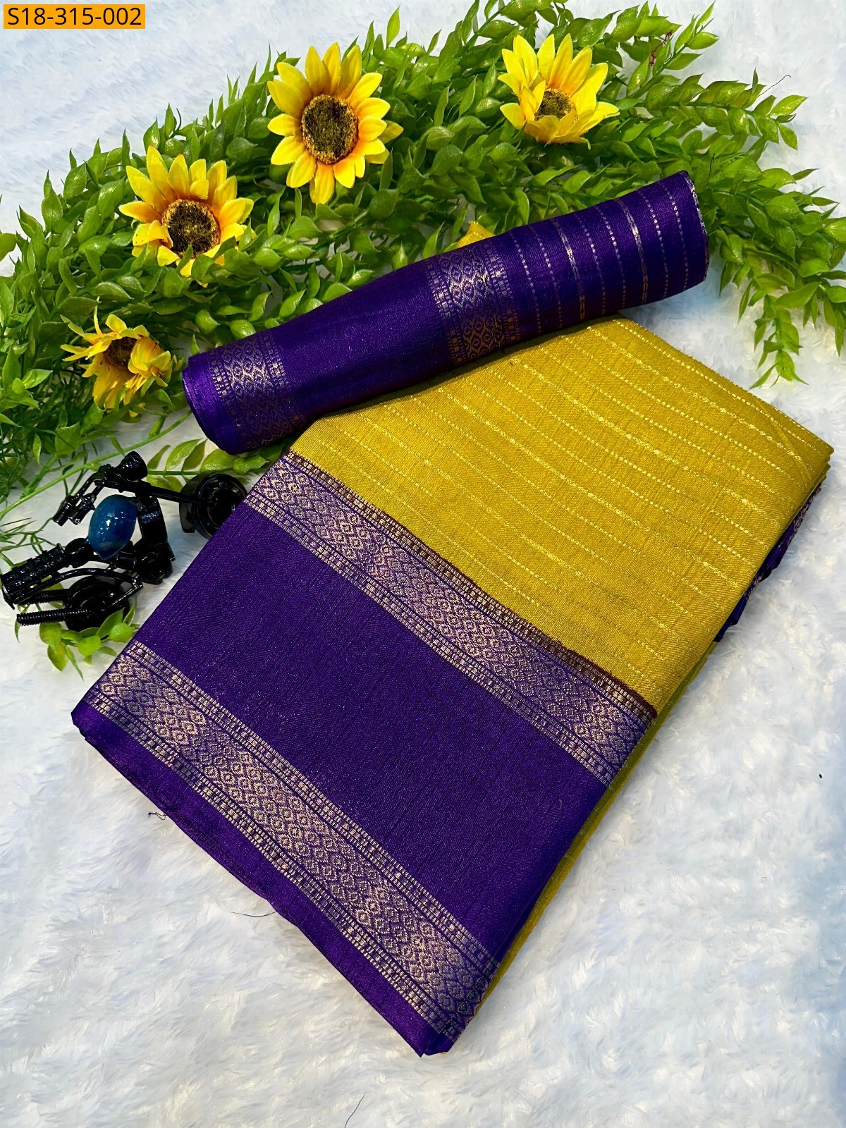 Green Fancy mysore silk saree