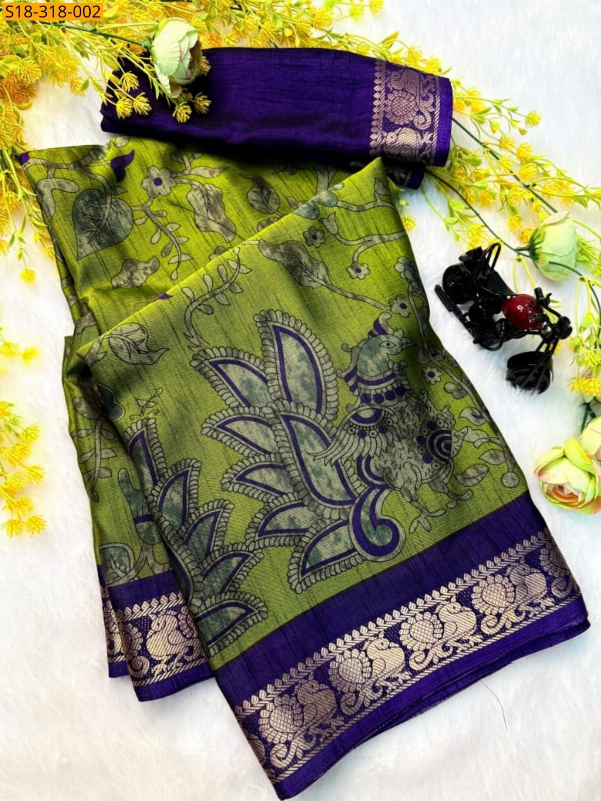 Green Dola silk sarees