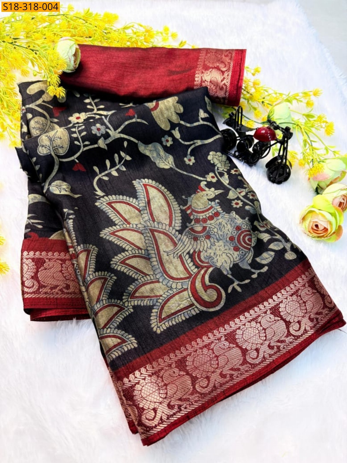 Black Dola silk sarees
