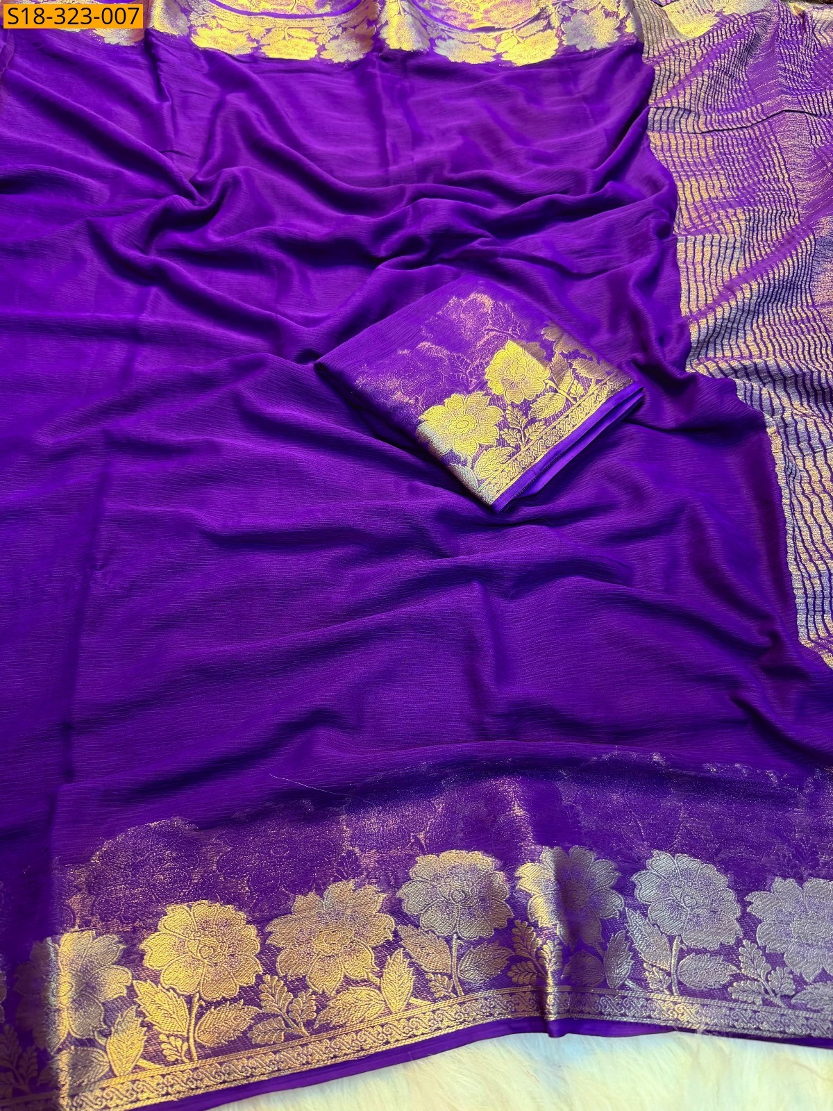 Fancy Viscose Georgette Saree