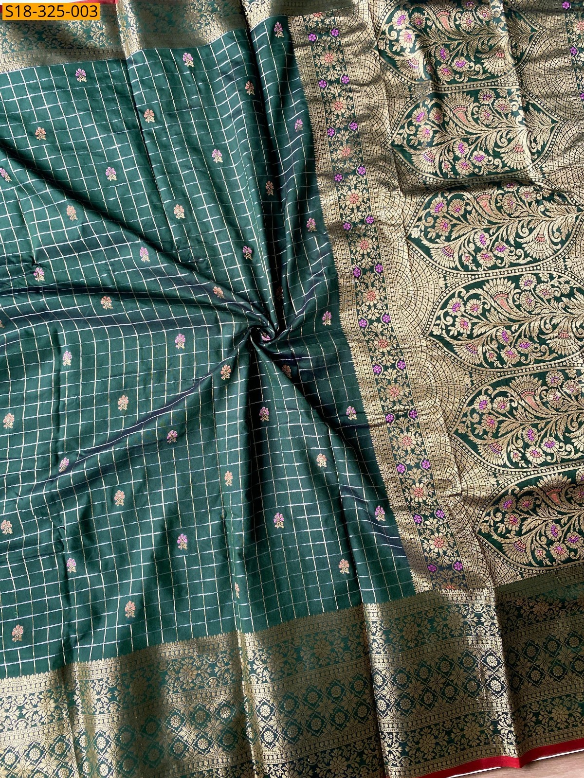Green Fancy handloom saree
