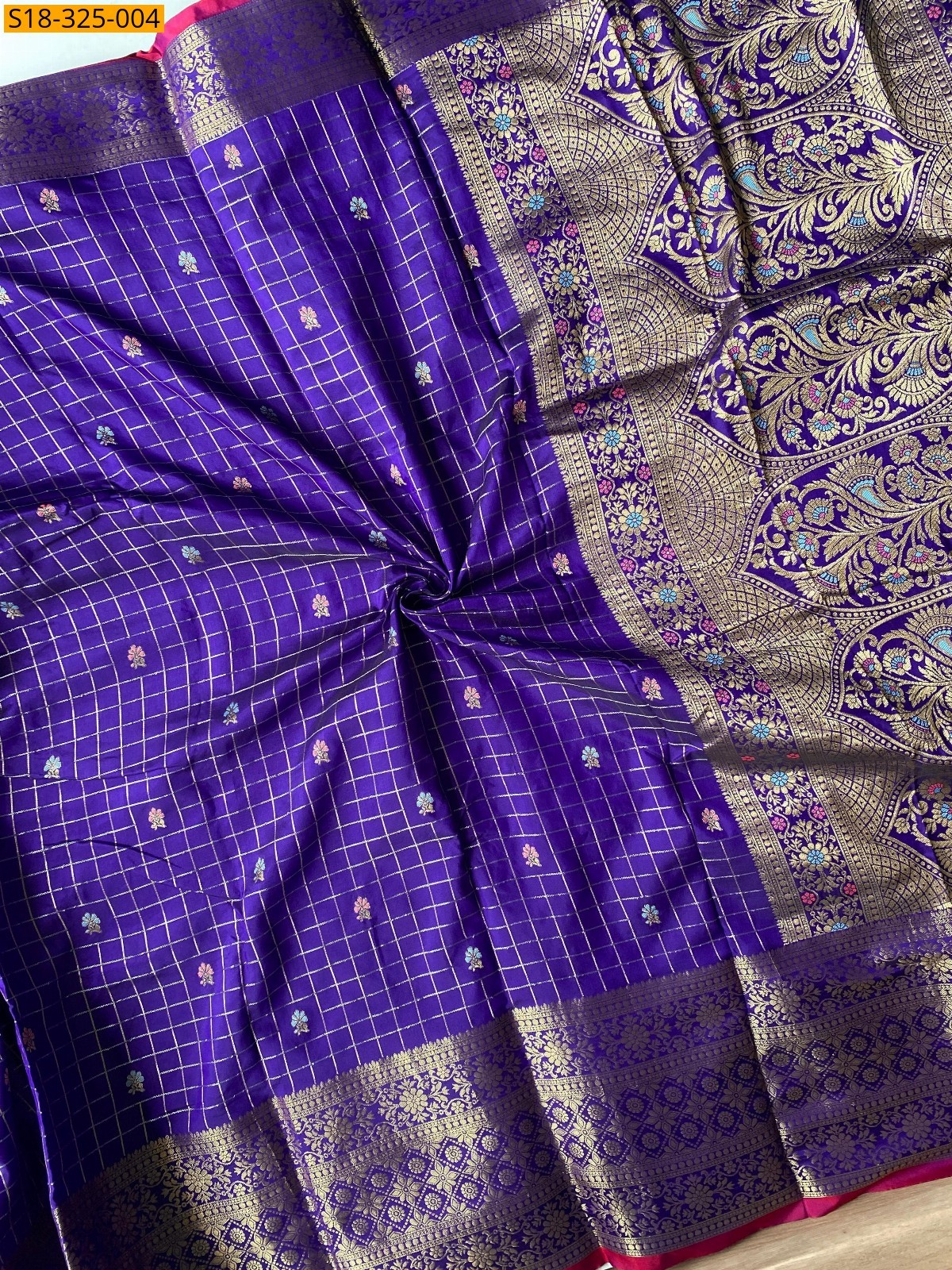 Violet Fancy handloom saree