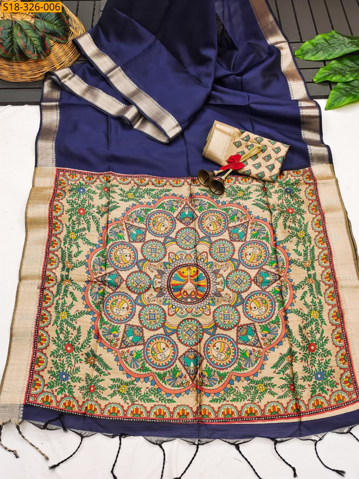 Violet Fancy raw silk saree