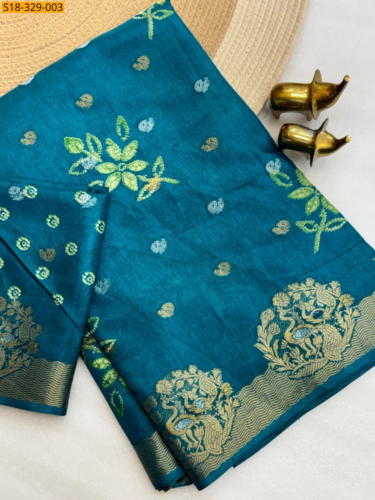 Morpitch Fancy Dola Silk Saree