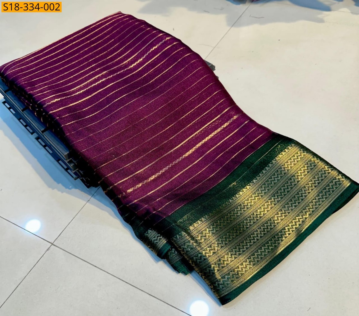 Maroon Fancy mysore silk saree