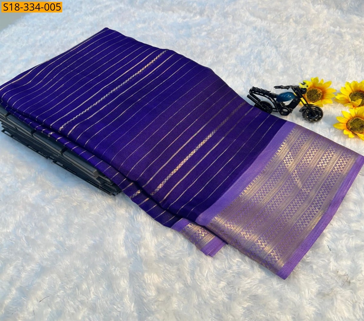 Violet Fancy mysore silk saree
