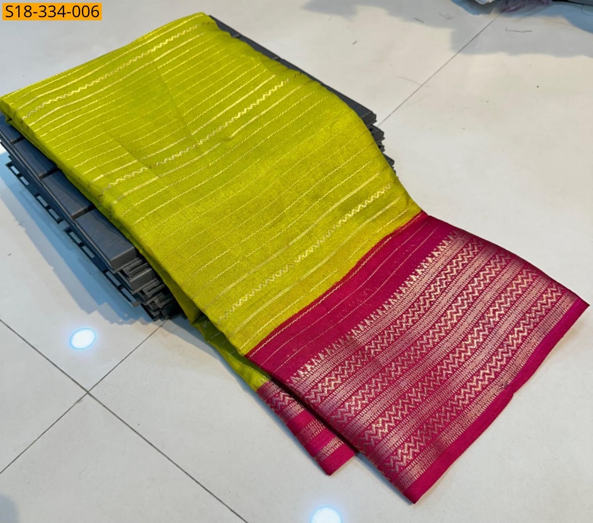 Green Fancy mysore silk saree