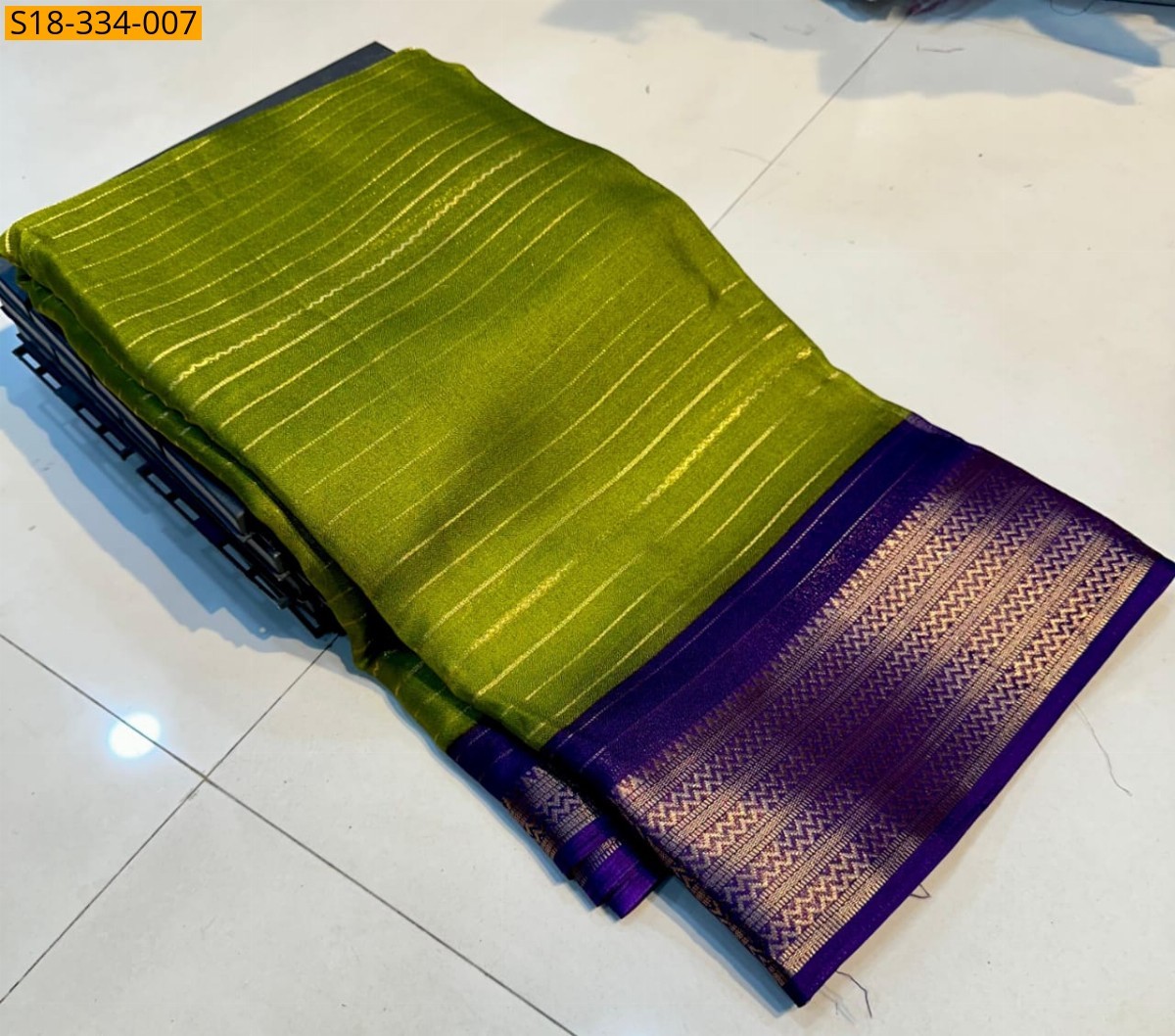 Green Fancy mysore silk saree