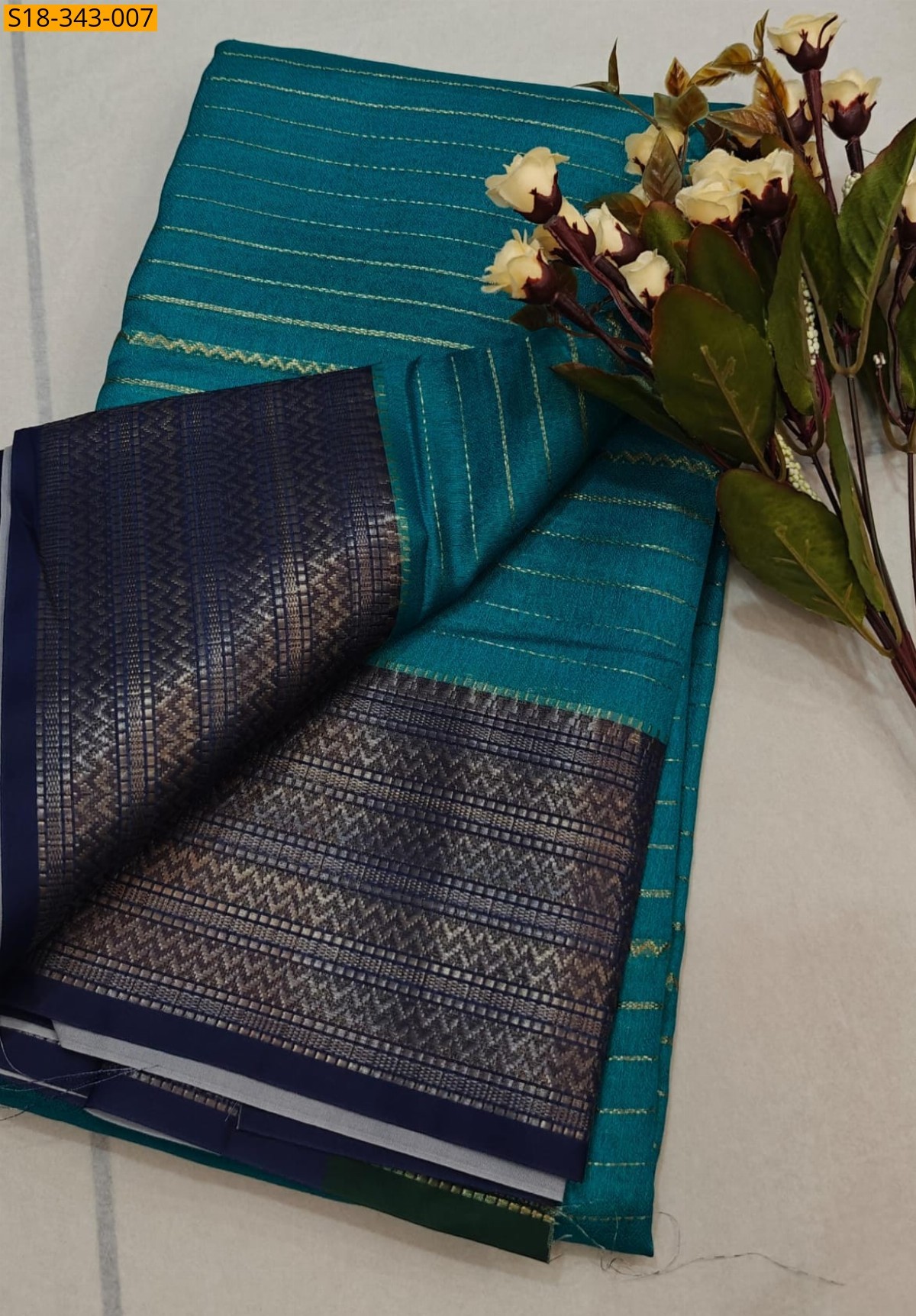 Sky blue Fancy Mysore warm silk sarees 