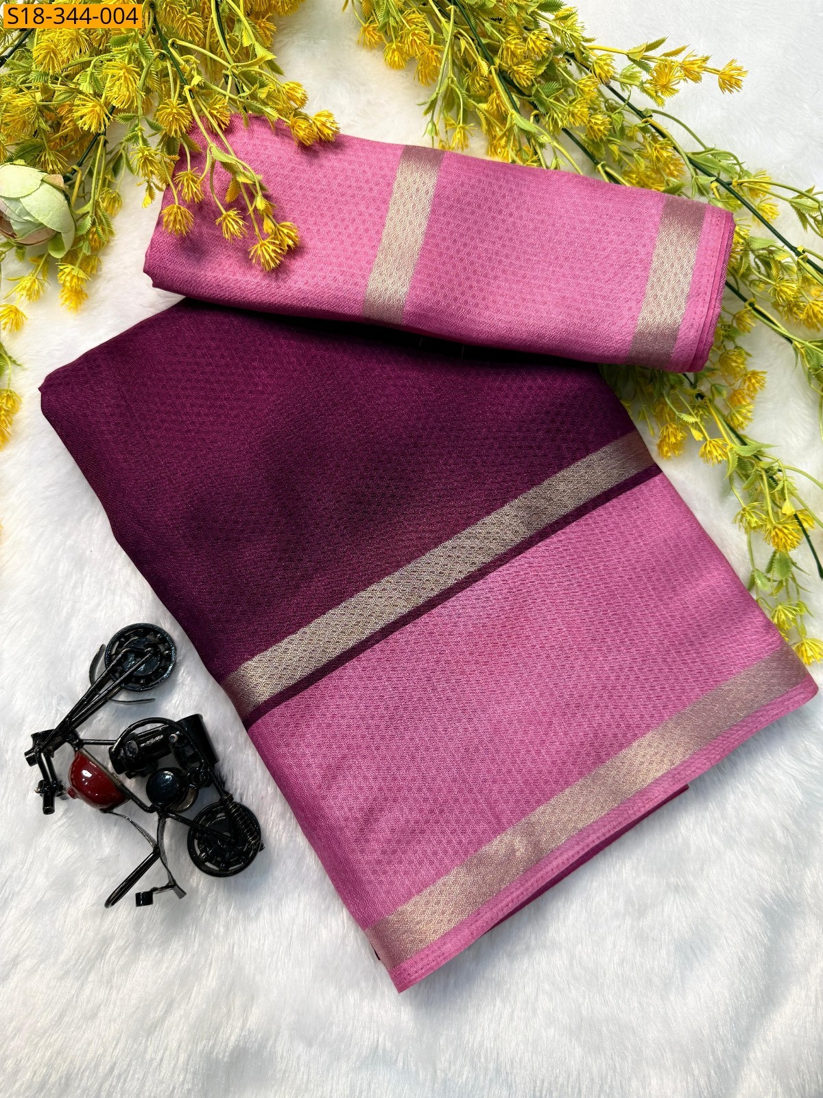 Magenta Fancy warm silk sarees 