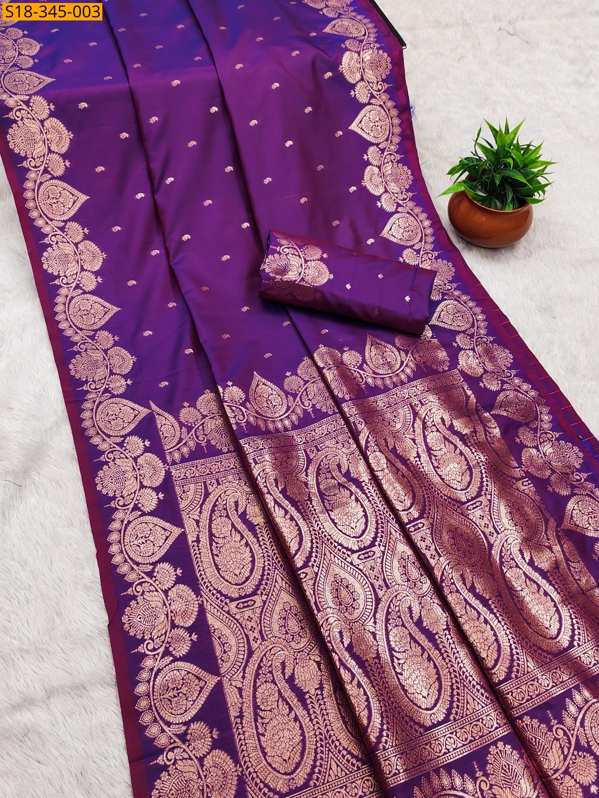 Violet Fancy banarasi soft silk sarees