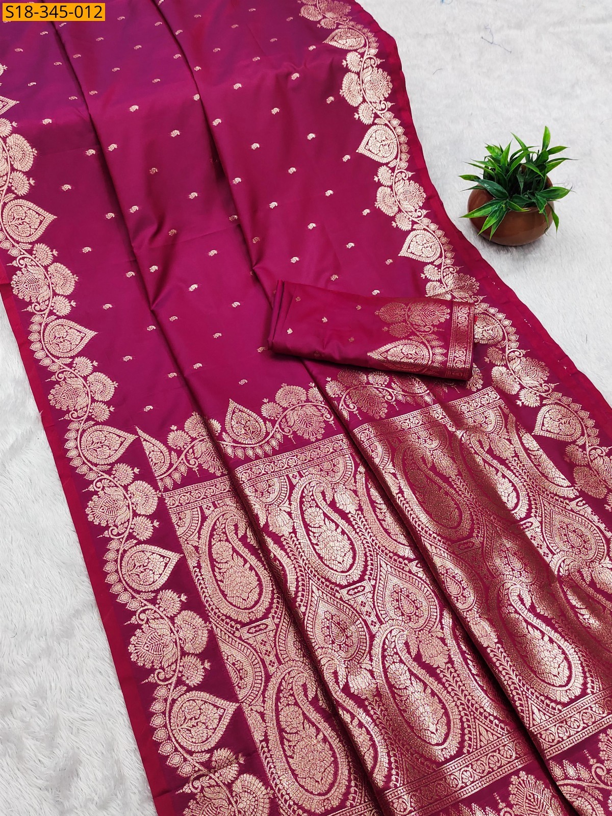 Pink Fancy banarasi soft silk sarees
